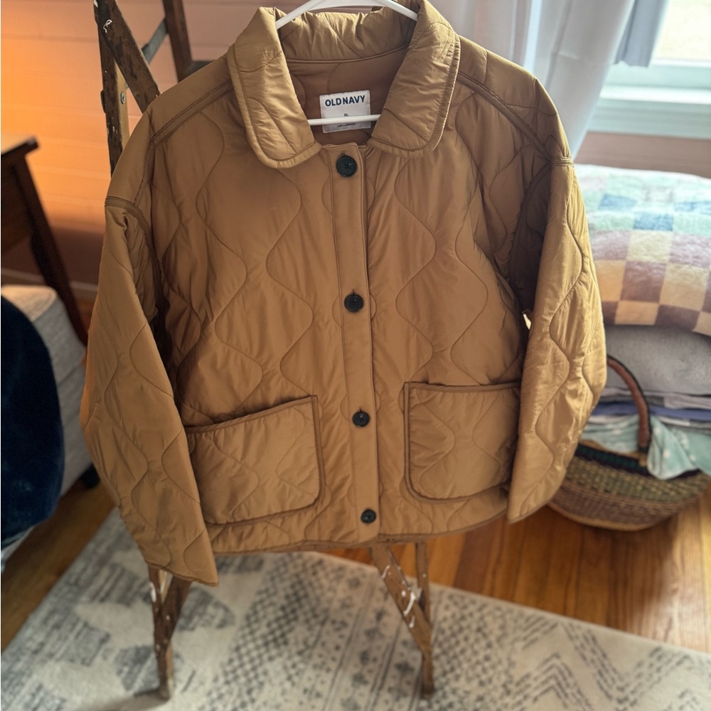 Old Navy Women's Tan Quilted Jacket